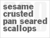 recipe for sesame crusted pan seared scallops