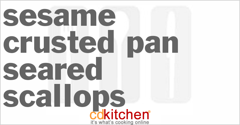 Sesame Crusted Pan Seared Scallops - CDKitchen.com