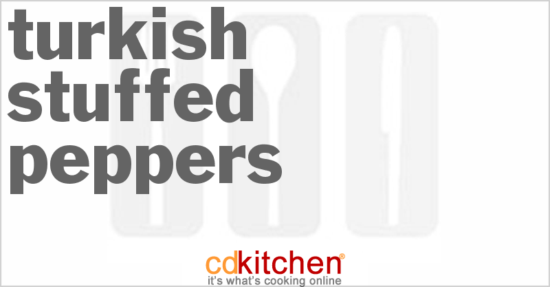 Turkish Stuffed Peppers - CDKitchen.com
