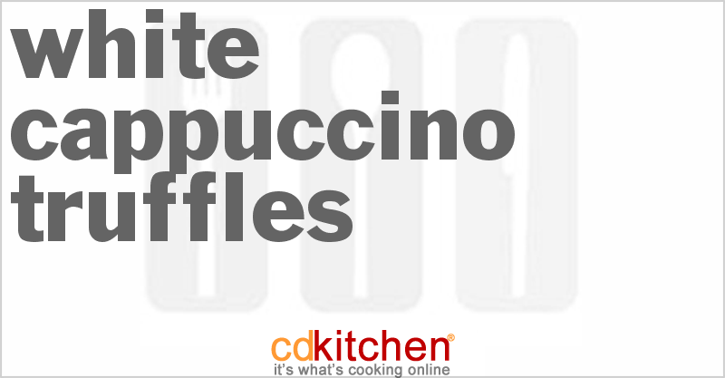 White Cappuccino Truffles - CDKitchen.com