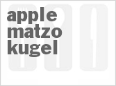 recipe for apple matzo kugel