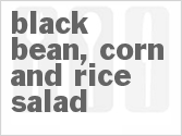 recipe for black bean, corn and rice salad