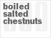 recipe for boiled salted chestnuts
