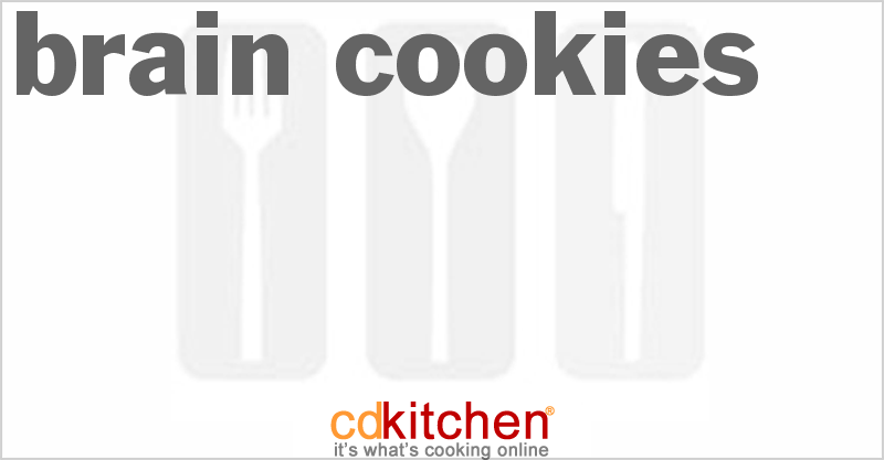 Brain Cookies With Blood Glaze - CDKitchen.com