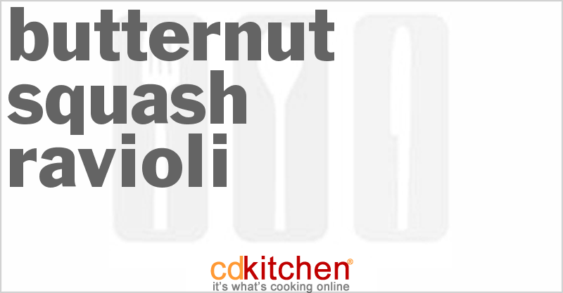 Butternut Squash Ravioli - CDKitchen.com