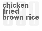 recipe for chicken fried brown rice