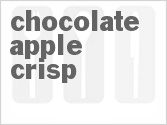 recipe for chocolate apple crisp