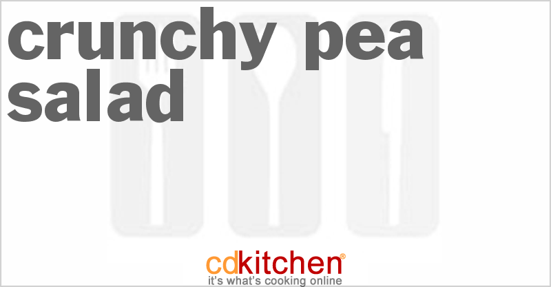 Crunchy Pea Salad - CDKitchen.com