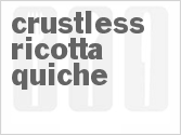 recipe for crustless ricotta quiche