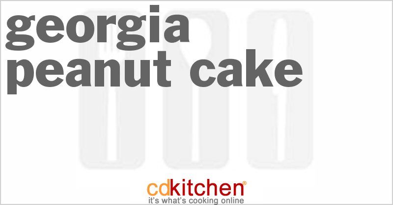 Georgia Peanut Cake - CDKitchen.com