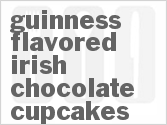 recipe for guinness-flavored irish chocolate cupcakes