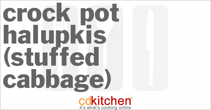Halupkis (Stuffed Cabbage) - CDKitchen.com
