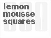 recipe for lemon mousse squares