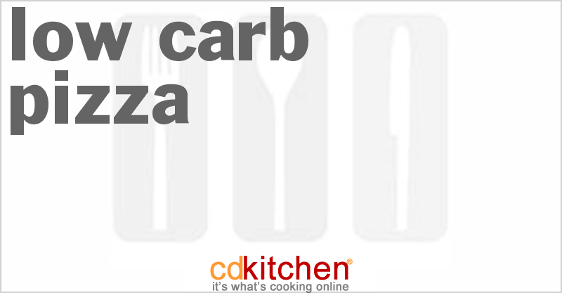 Low Carb Pizza - CDKitchen.com