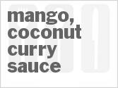 recipe for mango, coconut curry sauce