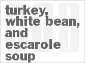 recipe for turkey, white bean, and escarole soup