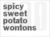 Spicy Sweet Potato Wontons
