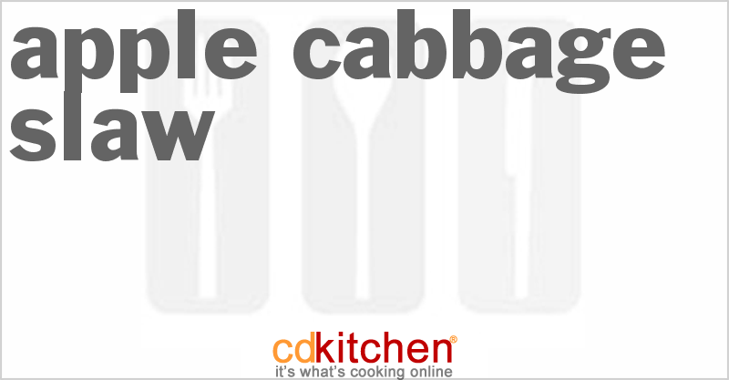 Apple Cabbage Slaw - CDKitchen.com