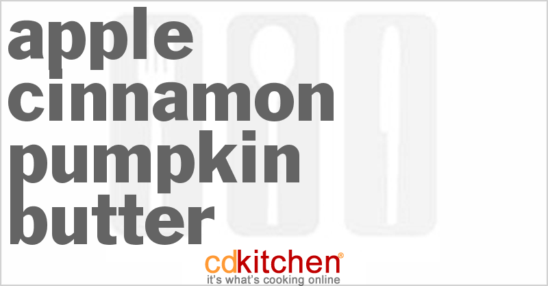 Apple-Cinnamon Pumpkin Butter - CDKitchen.com