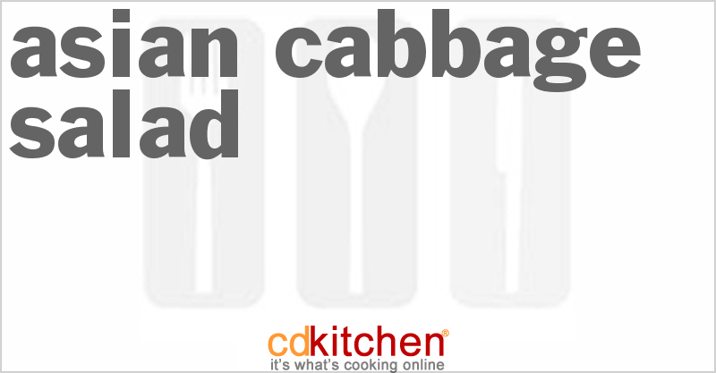 Asian Cabbage Salad - CDKitchen.com