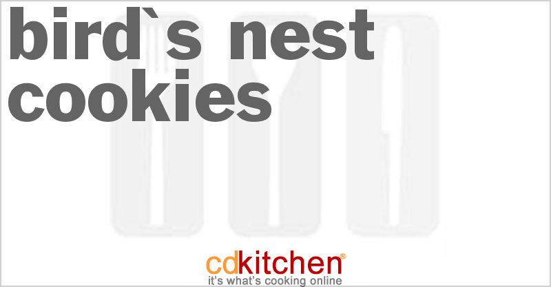 Bird's Nest Cookies - CDKitchen.com