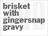 recipe for brisket with gingersnap gravy