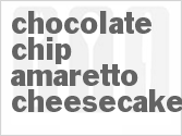 recipe for chocolate chip amaretto cheesecake