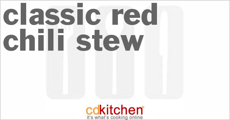 Classic Red Chili Stew - CDKitchen.com
