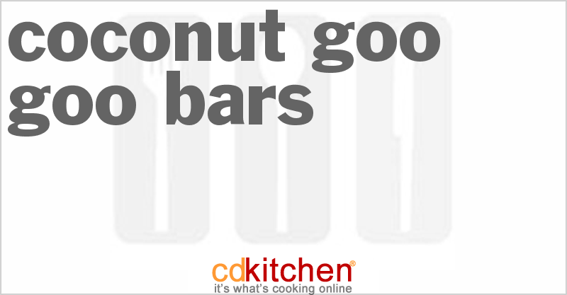 Coconut Goo Goo Bars - CDKitchen.com