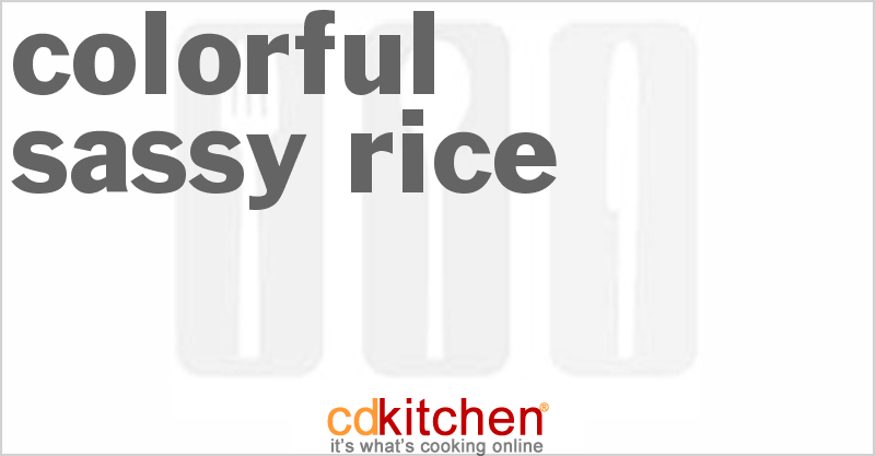 Colorful Sassy Rice - CDKitchen.com