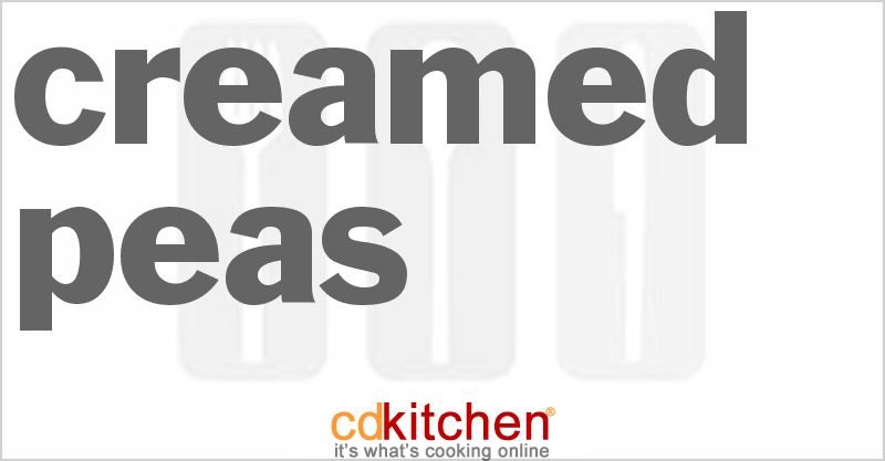 Creamed Peas - CDKitchen.com