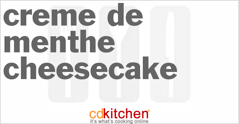 Creme de Menthe Cheesecake - CDKitchen.com