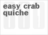 recipe for easy crab quiche