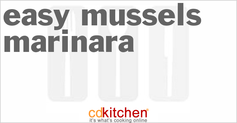 Easy Mussels Marinara - CDKitchen.com