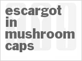 recipe for escargot in mushroom caps