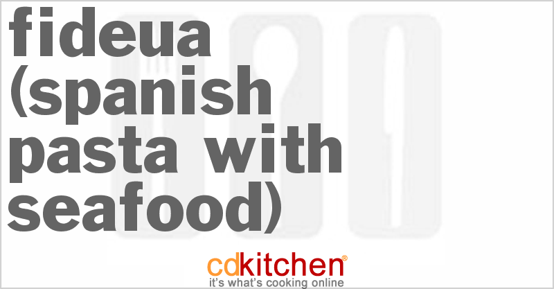 Fideua (Spanish Pasta With Seafood) - CDKitchen.com