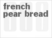 recipe for bread machine french pear bread