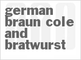 recipe for german braun cole and bratwurst
