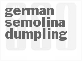 recipe for german semolina dumpling