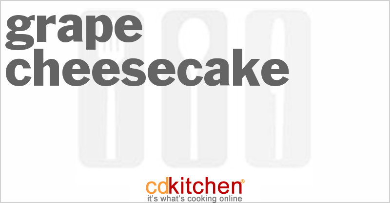 Grape Cheesecake - CDKitchen.com