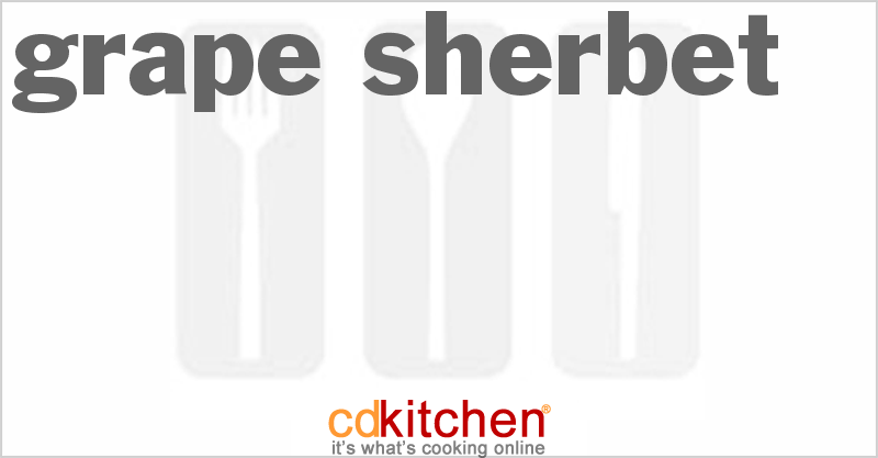 Grape Sherbet - CDKitchen.com