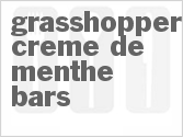 recipe for grasshopper creme de menthe bars