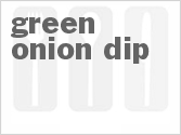 recipe for green onion dip