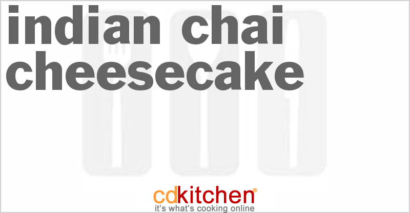Indian Chai Cheesecake - CDKitchen.com