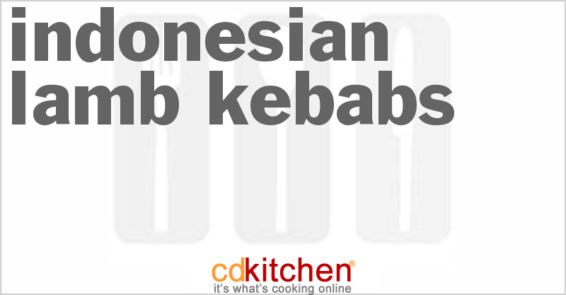 Indonesian Lamb Kebabs - CDKitchen.com