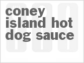 recipe for just like coney island hot dog sauce