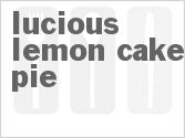 recipe for lucious lemon cake pie