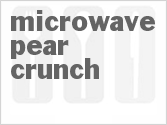 recipe for microwave pear crunch