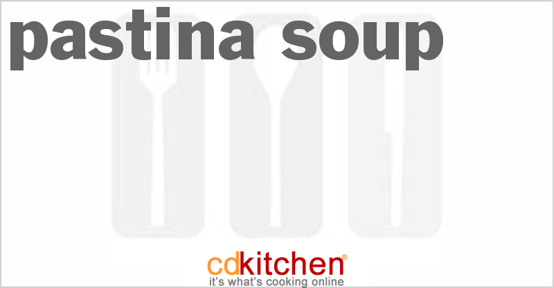 Pastina Soup - CDKitchen.com