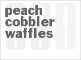 recipe for peach cobbler waffles